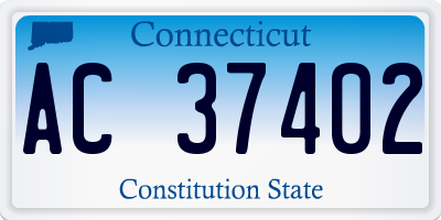CT license plate AC37402