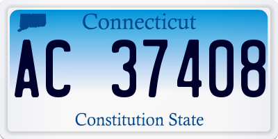 CT license plate AC37408