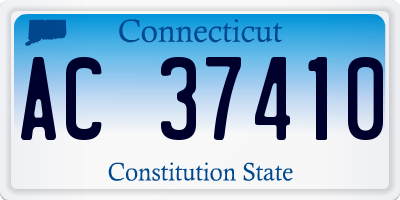 CT license plate AC37410