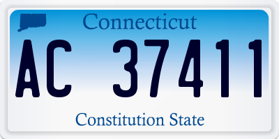 CT license plate AC37411