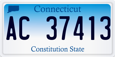 CT license plate AC37413