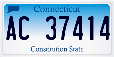 CT license plate AC37414