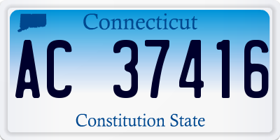 CT license plate AC37416