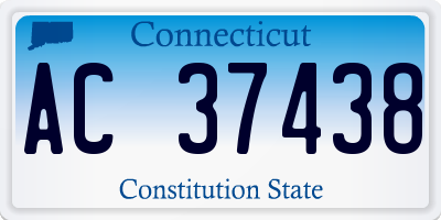 CT license plate AC37438
