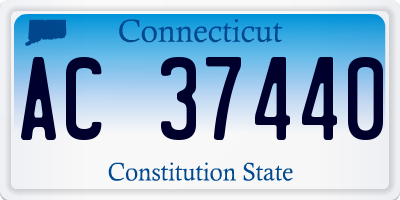 CT license plate AC37440