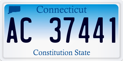 CT license plate AC37441