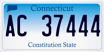 CT license plate AC37444