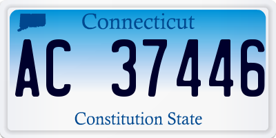 CT license plate AC37446