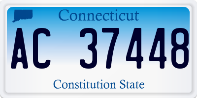 CT license plate AC37448