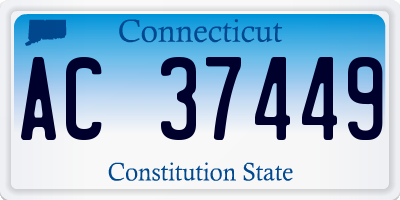 CT license plate AC37449