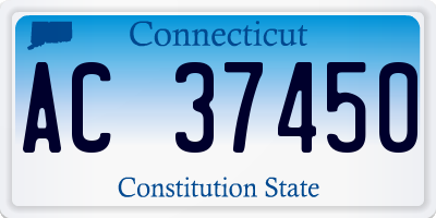 CT license plate AC37450