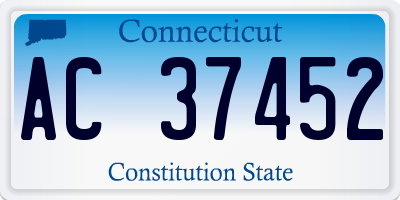 CT license plate AC37452