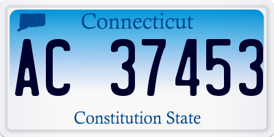 CT license plate AC37453