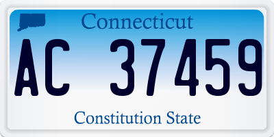 CT license plate AC37459