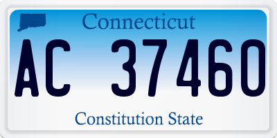 CT license plate AC37460