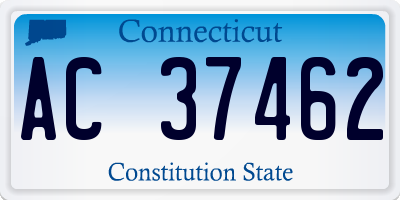 CT license plate AC37462