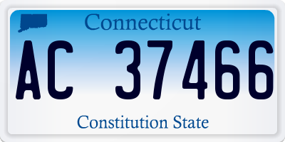 CT license plate AC37466