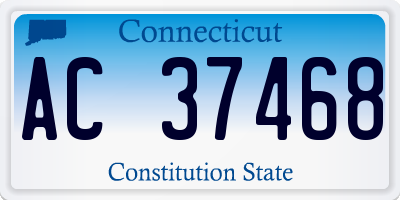CT license plate AC37468