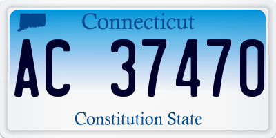 CT license plate AC37470