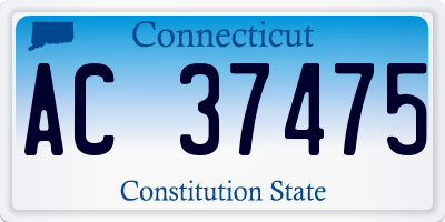 CT license plate AC37475