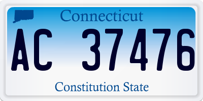 CT license plate AC37476