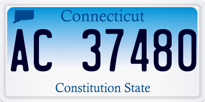 CT license plate AC37480