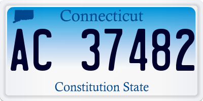 CT license plate AC37482