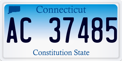 CT license plate AC37485