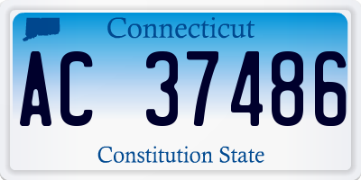 CT license plate AC37486