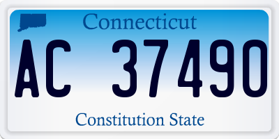 CT license plate AC37490