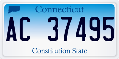 CT license plate AC37495
