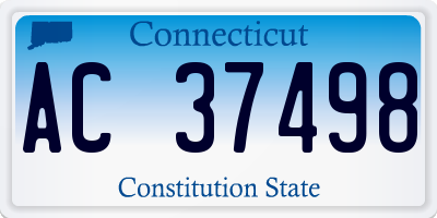 CT license plate AC37498