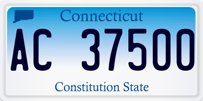 CT license plate AC37500
