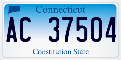 CT license plate AC37504