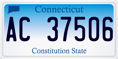 CT license plate AC37506