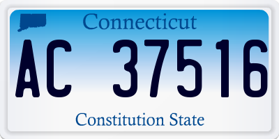 CT license plate AC37516