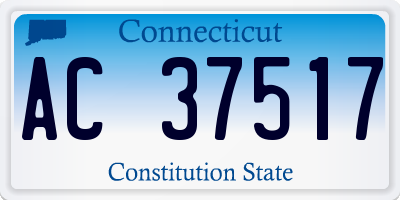 CT license plate AC37517