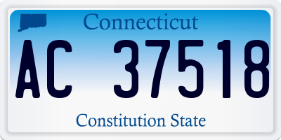 CT license plate AC37518
