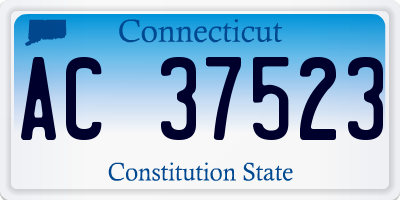 CT license plate AC37523