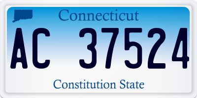 CT license plate AC37524