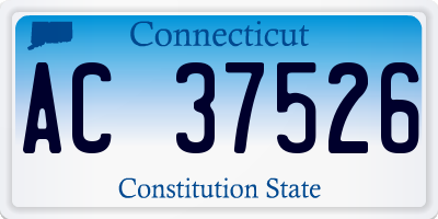 CT license plate AC37526