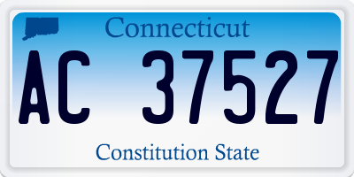 CT license plate AC37527