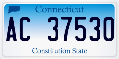 CT license plate AC37530