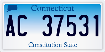 CT license plate AC37531
