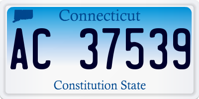 CT license plate AC37539