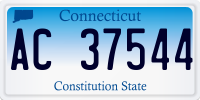 CT license plate AC37544