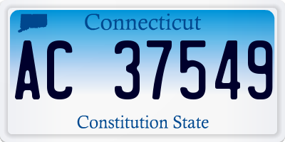 CT license plate AC37549