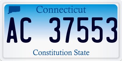 CT license plate AC37553