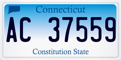 CT license plate AC37559