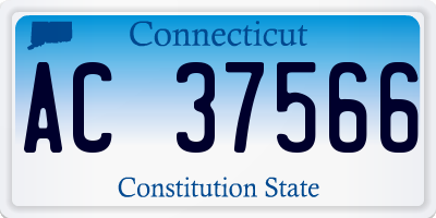CT license plate AC37566